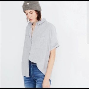 Madewell Courier Shirt Gray Flannel - XS
